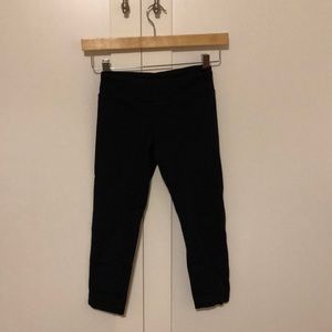 Athleta Girl crop legging, Size 12 black